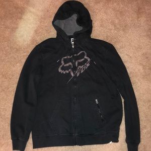 Men’s large Fox zip up hoodie